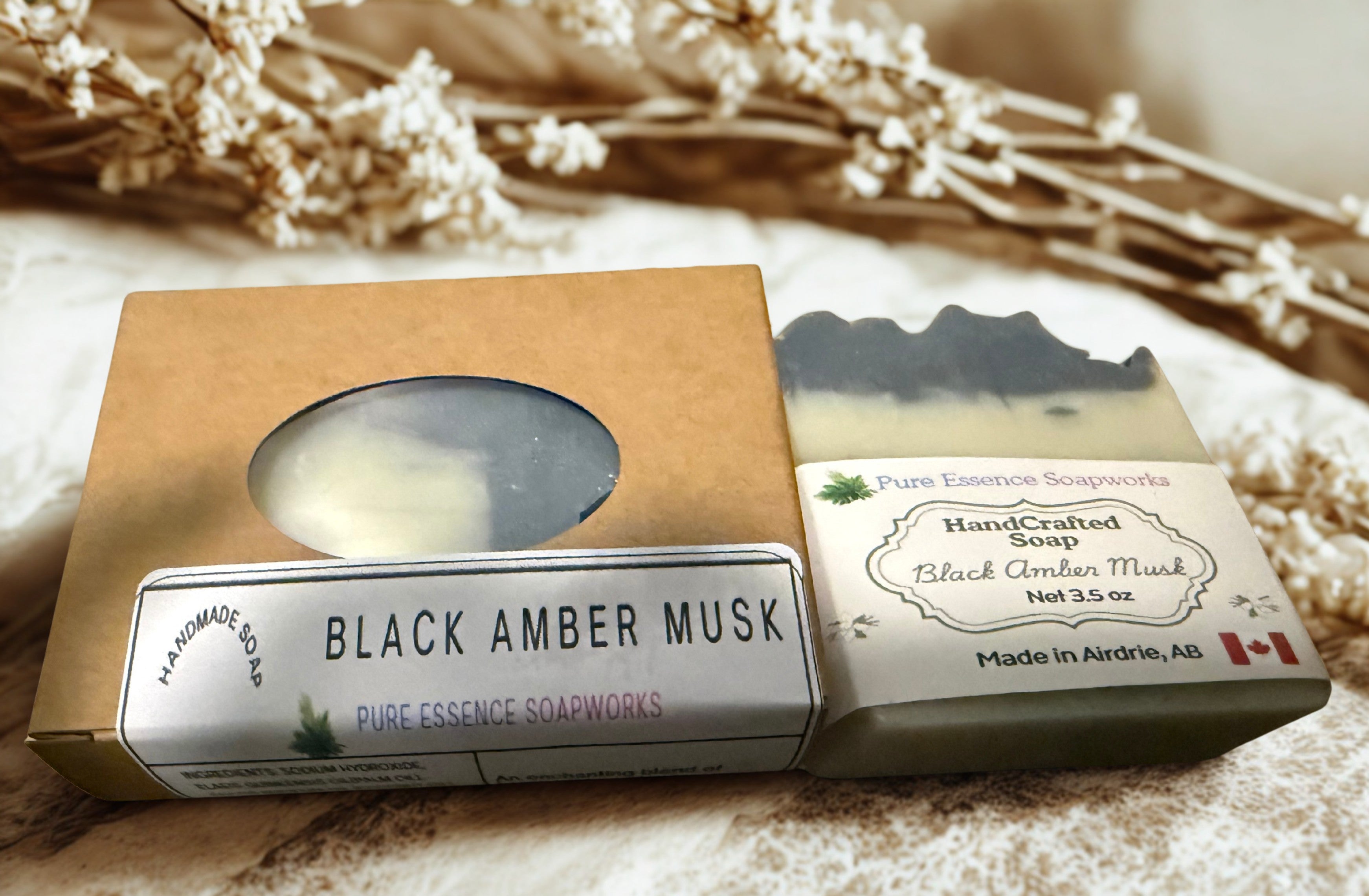 Handmade Soap-Black Amber Musk
