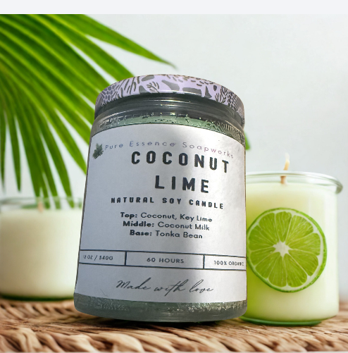 Hand-poured Soy Wax Candle