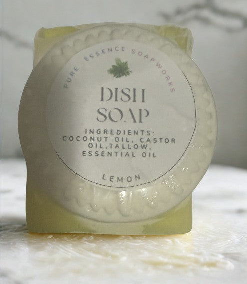 Dish Bar Soap with Sponge